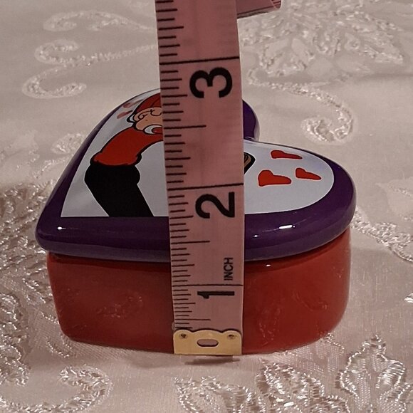 Westland "Olive Oyl In Love" Ceramic Heart Trinket Box - Picture 11 of 13
